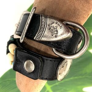 WOOF WEAR Leather Dog Collar (Sz 14)